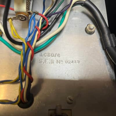 Vintage 1963 Vox AC30/6 Normal with Original JMI Egg Footswitch and Flight Case image 22