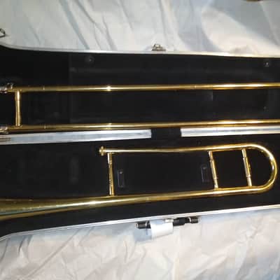 Olds Ambassador Trombone, USA, Lacquered Brass with case and mouthpiece image 1