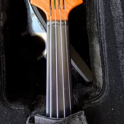 Electric Violin Silent Practice Carbon Fiber & Wood Quality MAX Case and 2 Bows image 3