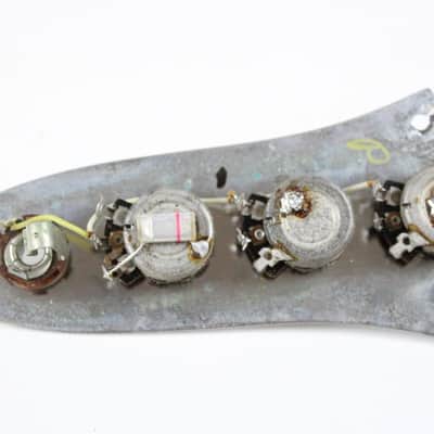 1970 Vintage Fender Jazz Bass Control Plate Stackpole Potentiometers Pots Cap 1960s-1970's USA Early-CBS image 4