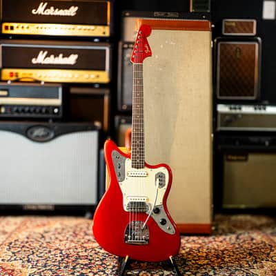 Fender Jaguar 1963 - Candy Apple Red with Matching Headstock image 3