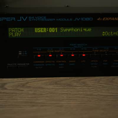 Roland JV-1080 64-Voice Synthesizer Module 1994 - 2001 - Black image 7