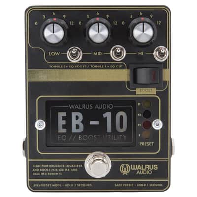 Walrus Audio EB-10 Preamp/EQ/Boost Pedal (Black) image 1