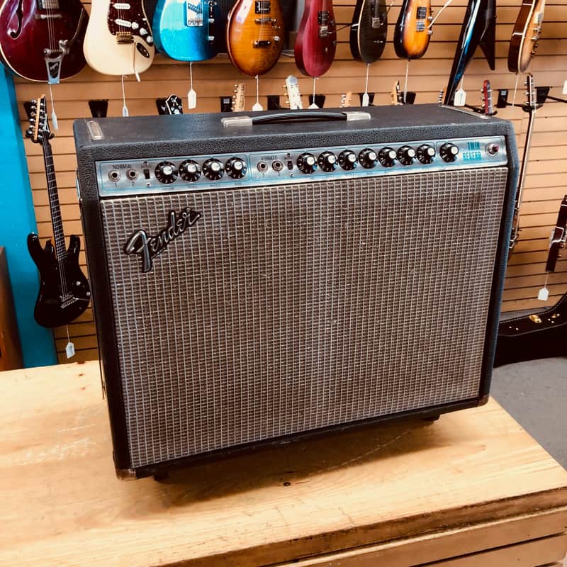 Fender Twin Reverb Silver Face 1974 Vintage Guitar Tube Combo Amp image 1