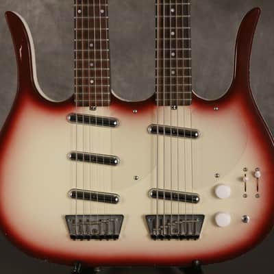 Jerry Jones Neptune Longhorn Doubleneck 6 string guitar and Bass 6 1990s image 1