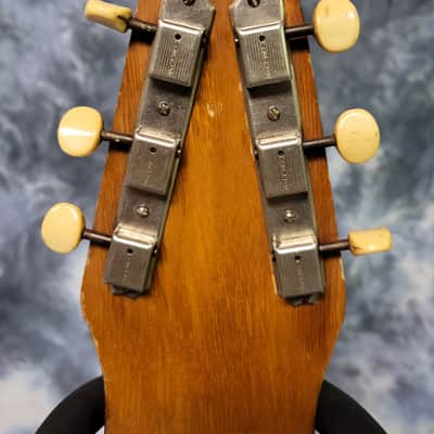 Vintage RARE 1957 Gibson Skylark Model EH-500 Korina Wood Lap Steel Guitar New Strings Pro Setup Wood Case image 6