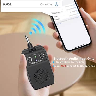 JOYO Mini Amp 5W Portable Plug in Practice Electric Amp Bluetooth Rechargeable Combo Guitar Amplifier Built-in 4 Effects Clean, Overdrive, Distortion, Reverb (JA-05G) image 6