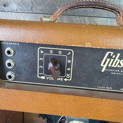 Gibson 1954 BR-6F 3-Input 10-Watt 1x10" Guitar Combo 1948 - 1954 - Brown image 7