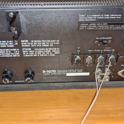 Luxman R-1070 Receiver ~ Collector Grade Single-Owner w' OEM Matching Serial Box & Manuals image 14