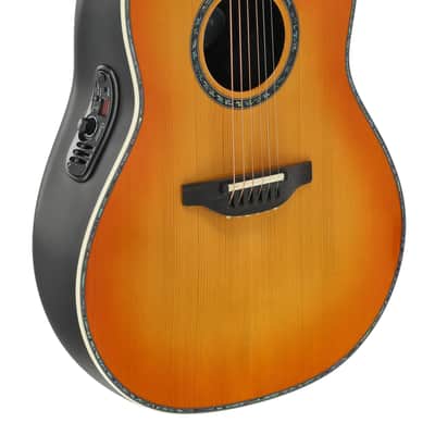 Ovation 2762BL-HB-G Custom Balladeer US-Made Deep Contour Lyrachord® GS Body Maple Neck 6-String Acoustic-Electric Guitar w/Soft Case image 5
