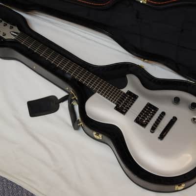 Michael Kelly Patriot Magnum electric guitar w/ Case - Metallic Silver - 25" scale image 1