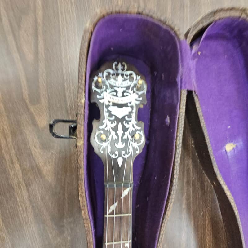 William L Lang Paramount 4 string Banjo image 1