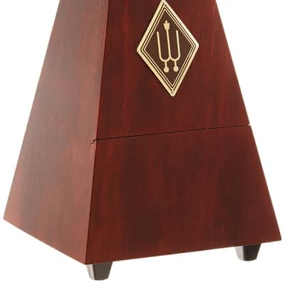 Wittner 811M Pyramid Metronome, Mahogany Wooden Case with Bell, Matte Finish image 2