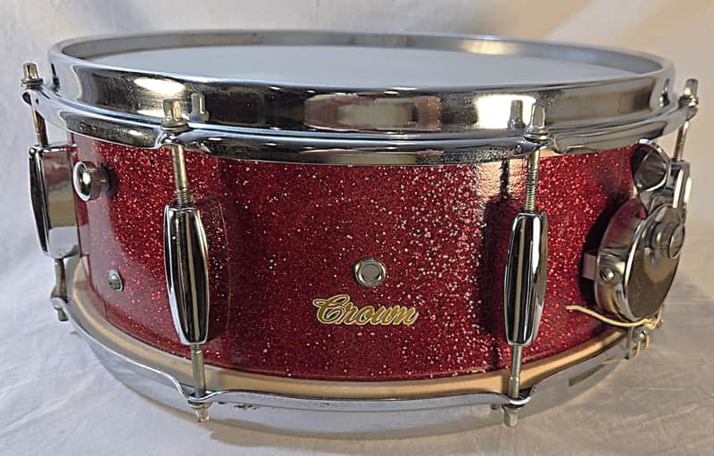 Crown Snare Drum MIJ 60s-70s - Red Sparkle image 1