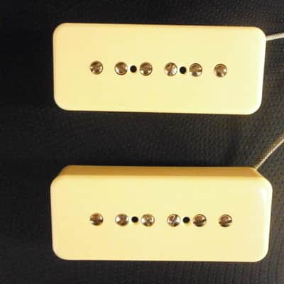 Q pickups SOAP BAR P90 Pickups SET CREAM 50s Vintage Fits Les Paul SG Epi Gibson Electric Guitar image 9