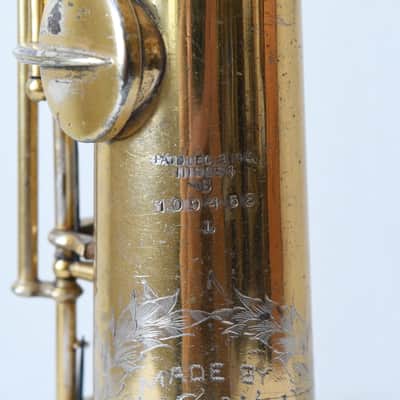 Conn New Wonder I Soprano Sax 1923 - Original Gold Plate-Overhauled-Free USA Ship image 5