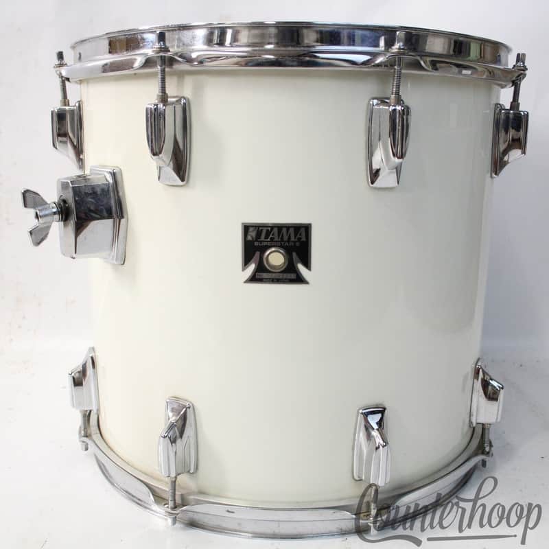 *Tama 14x13" Superstar"Piano White"Rack Tom Drum Made In Japan Vintage 80s Star* image 1