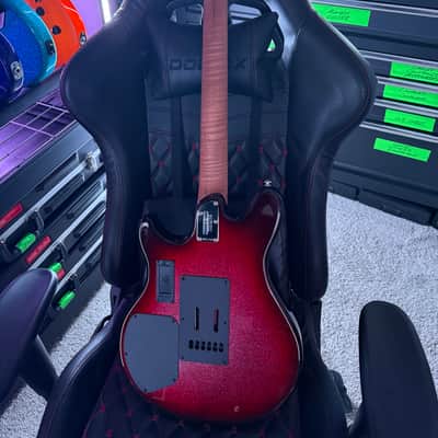 Ernie Ball Music Man James Valentine Signature Tremolo 2022 - Maroon Burst Sparkle image 2