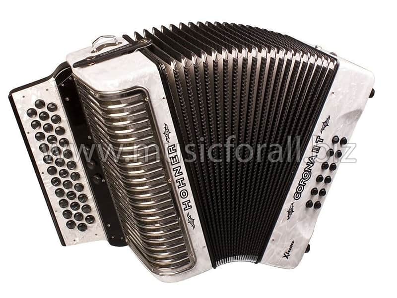 Hohner Corona Xtreme II T Diatonic Accordion Tex Mex EAD White CXIIEW Worldship! image 1