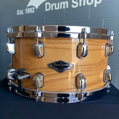 ~WOW!~ TAMA Starclassic Birch/Bubinga 7x14 Snare Drum in Gloss White Oak w/ Chrome Hardware image 3