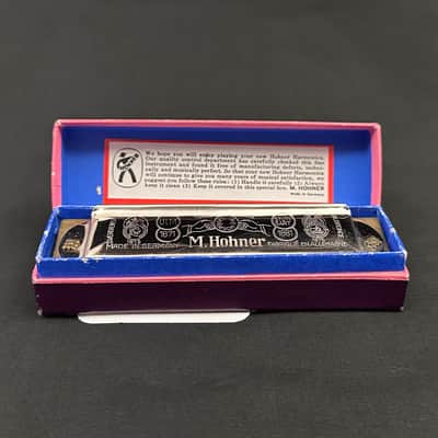 Vintage Hohner 105/40 M3 Auto Valve Harp in C image 2