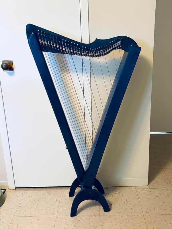 Grand Harpsicle® 33-String Fully Levered Harp – Blue – Excellent Condition image 1