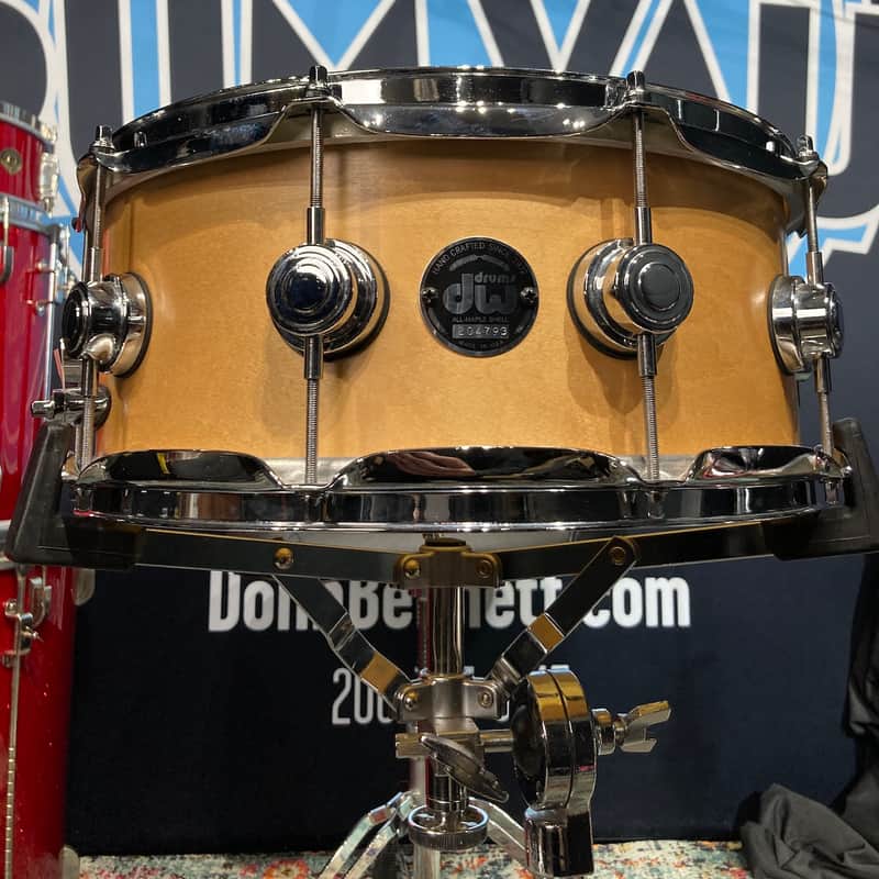 2000 DW 14×6″ Collector’s Series All-Maple Snare Drum Natural …