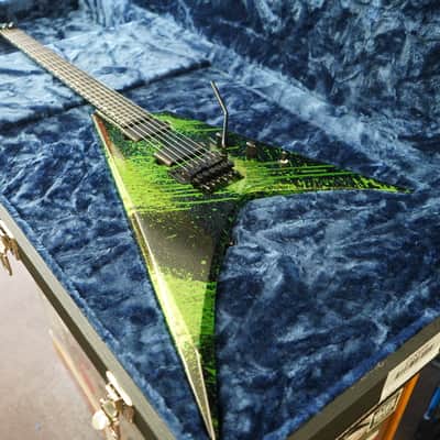 ESP USA V-II FR Alien Blood Splatter 6-String Electric Guitar w/ Hard Case (2025) image 6