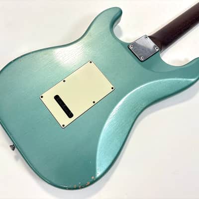 Schecter Nick Johnston Signature Custom Shop 2021 Teal Green Metallic Aged Nitro image 15