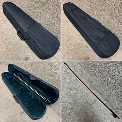 Violin Unlabeled 4/4 w/Case & Bow B image 12