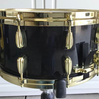 Scott’s Custom Drums 7”x14” maple single ply steambent snare drum “Slingerland radio king tribute” 2025 - Ebony stain lacquer image 13