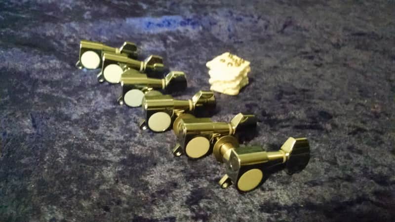 Like New Gotoh Style Chrome Tuners 6 in line Right Hand image 1