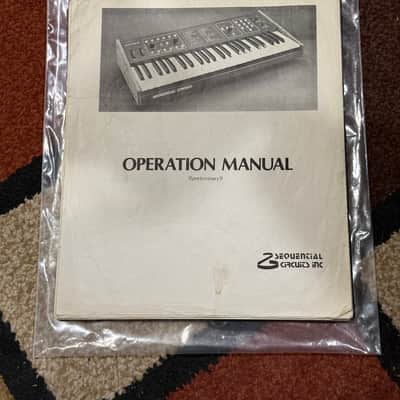 Sequential Circuits Six-Trak original manual
