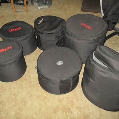 RARE! PREMIER  SIGNIA 7 PC SAPPHIRE MAPLE DRUM SET - WOW - READ THE WORDS!!!! image 11