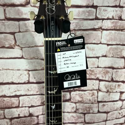 PRS McCarty Singlecut 594 - Charcoal Burst Natural Back image 7