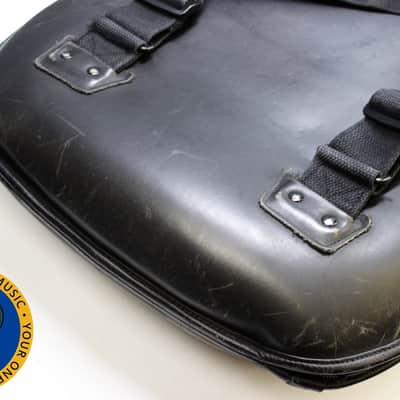 Levy's Standard Leather Bass Gigbag - Black **Warrior Patch** image 10