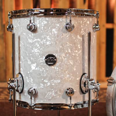 DW Performance White Marine Pearl Bop Drum Set - 14x18, 8x12, 14x14 image 5