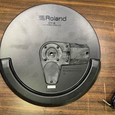 Roland CY-8 Dual Trigger V-Drum Cymbal Pad w/Rotation Stopper & Cable - K3K5410 image 7