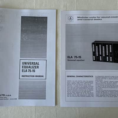 Siemens Universal Equalizer ELA 75-15 Manual copy image 3