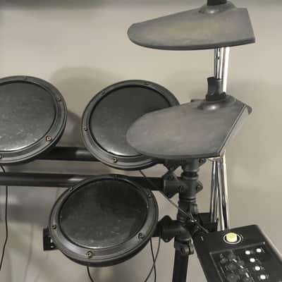 7-Piece Full Electronic Drum Kit Model E-ED001 2010 Black Rack + Cymbals Pedals Cables AC Adapter + Bonus Drum Stool image 8