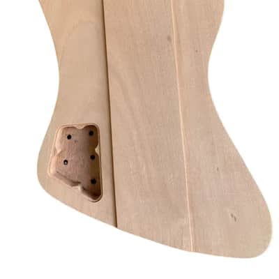 DIY Project Firebird Style Guitar Mahogany Body with Neck, Rosewood Fingerboard image 4