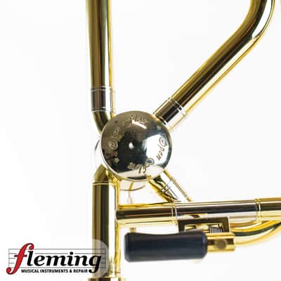 Adams Custom TB1 Professional Tenor Trombone - Two-Tone Rose Brass/Silver (Serial #055) image 16