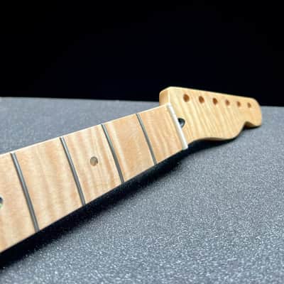 Flamed Maple Tele Style Neck C Shape Satin 9.5 Radius #9 image 4