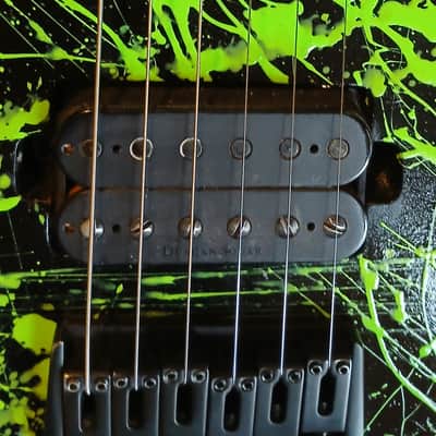 Solar Guitars A2.6 - Toxic Green Splatter image 9