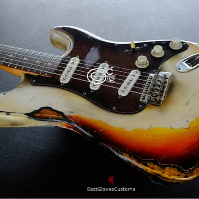 Fender Stratocaster Vintage White/Sunburst Custom Shop Texas Special Heavy Aged Relic  (RARE) image 11
