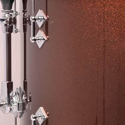 Craviotto 20/12/14/5.5x14" Solid Poplar Shell Drum Set - Copper Sparkle Lacquer image 9