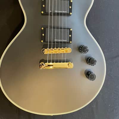Harley Benton SC-1000 SBK Matte Black LP Style Guitar with Active Pickups image 2