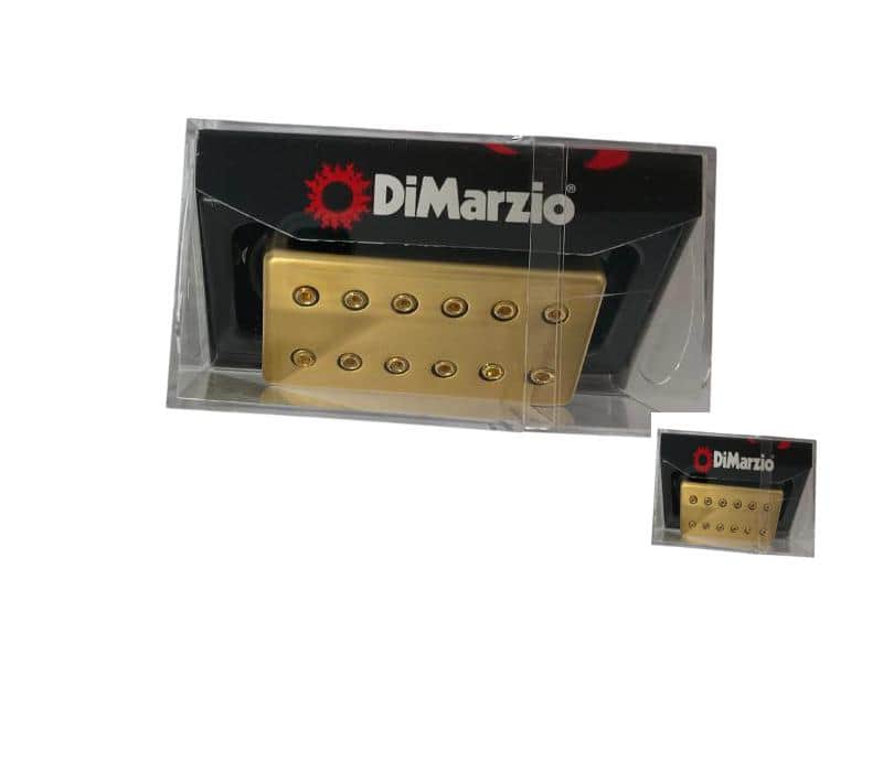 New - DiMarzio STEVE VAI SIGNATURE MODEL UTOPIATM BRIDGE, F-Spaced, Satin Gold Cover image 1