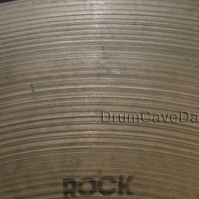 20" ZILDJIAN A series ROCK RIDE CYMBAL, 2722 grams, BLOCK LETTER ERA, PRE-SERIAL NUMBER image 3