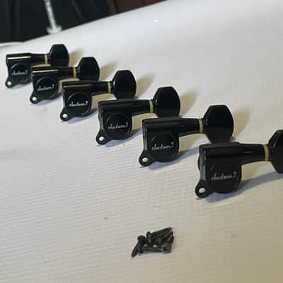 1980's Japan Charvel Jackson Deluxe Series R Logo Tuners Tuning Pegs 6 In Line image 1